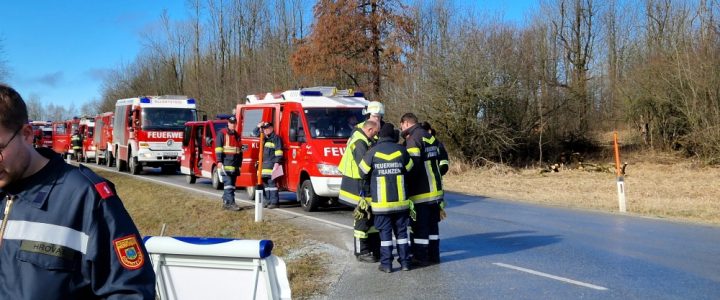 Großübung mit 20 Feuerwehren am TÜPL Allentsteig